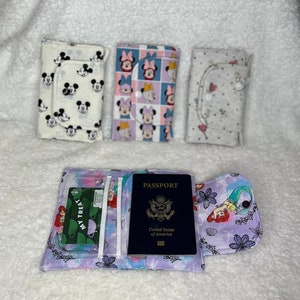 Character Hand Made Passport Holder W/Card Holder