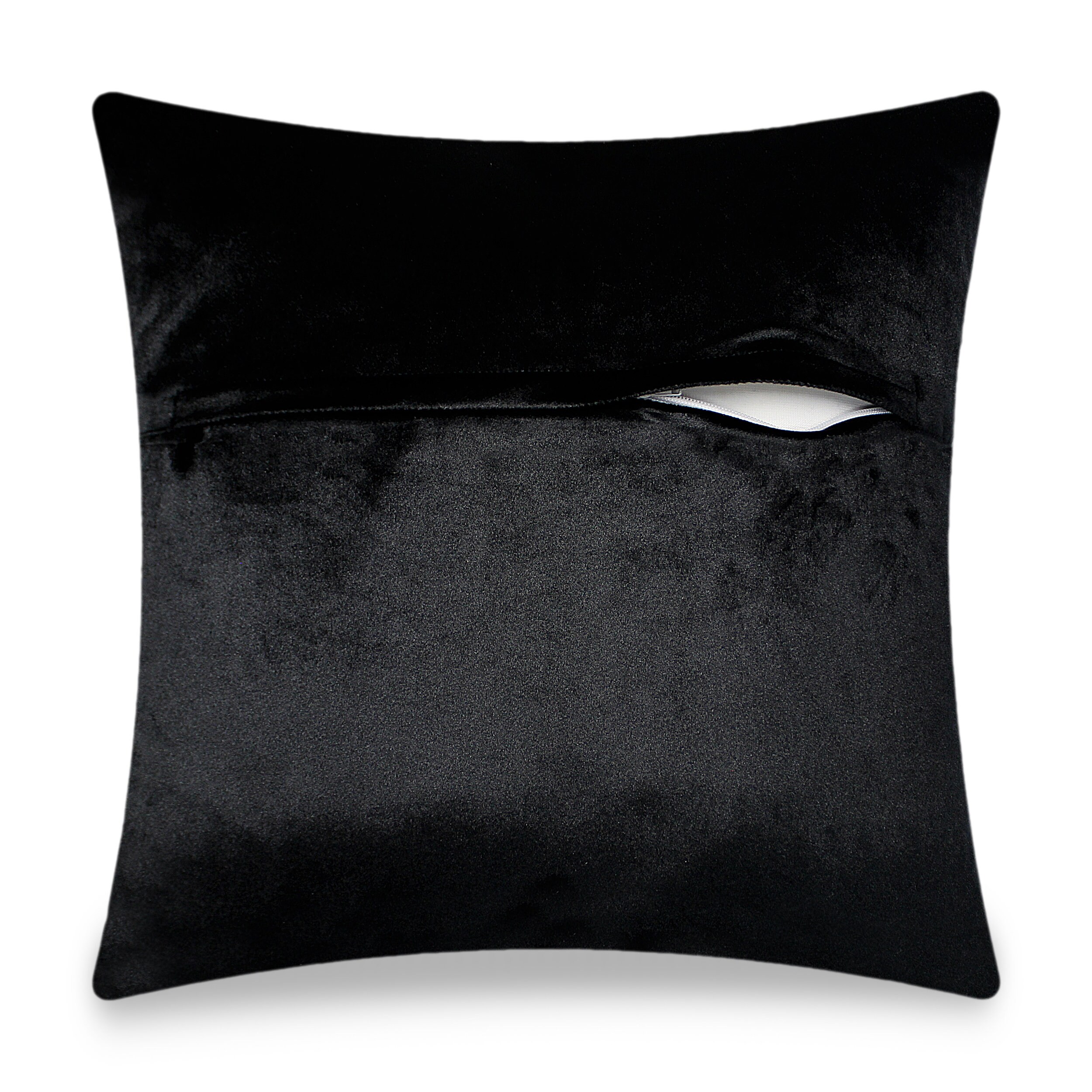 Black Velvet Cushion Cover Baroque Arch Decorative Etsy