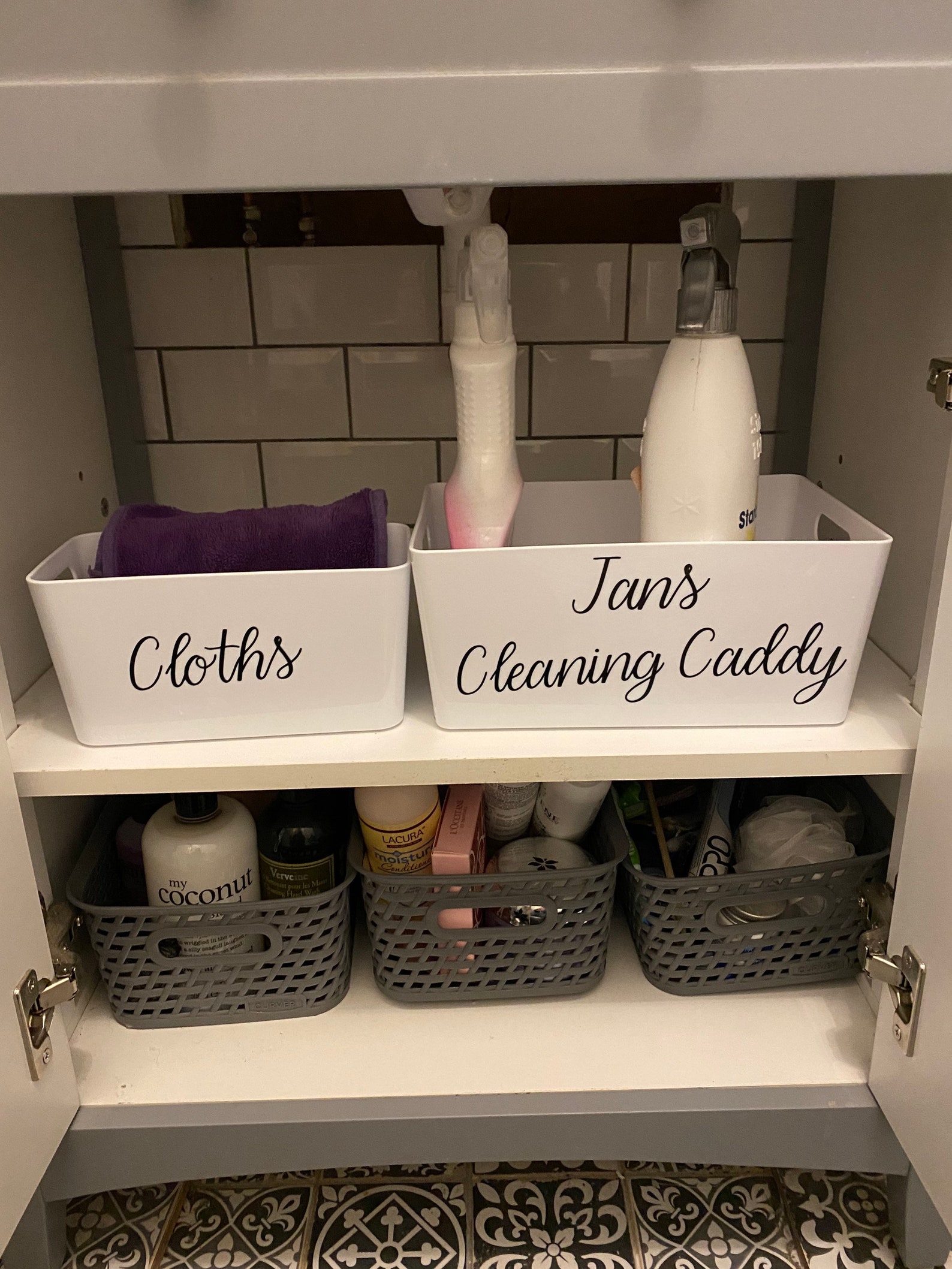 Personalised Mrs Hinch / Cleaning Caddy Label Etsy UK