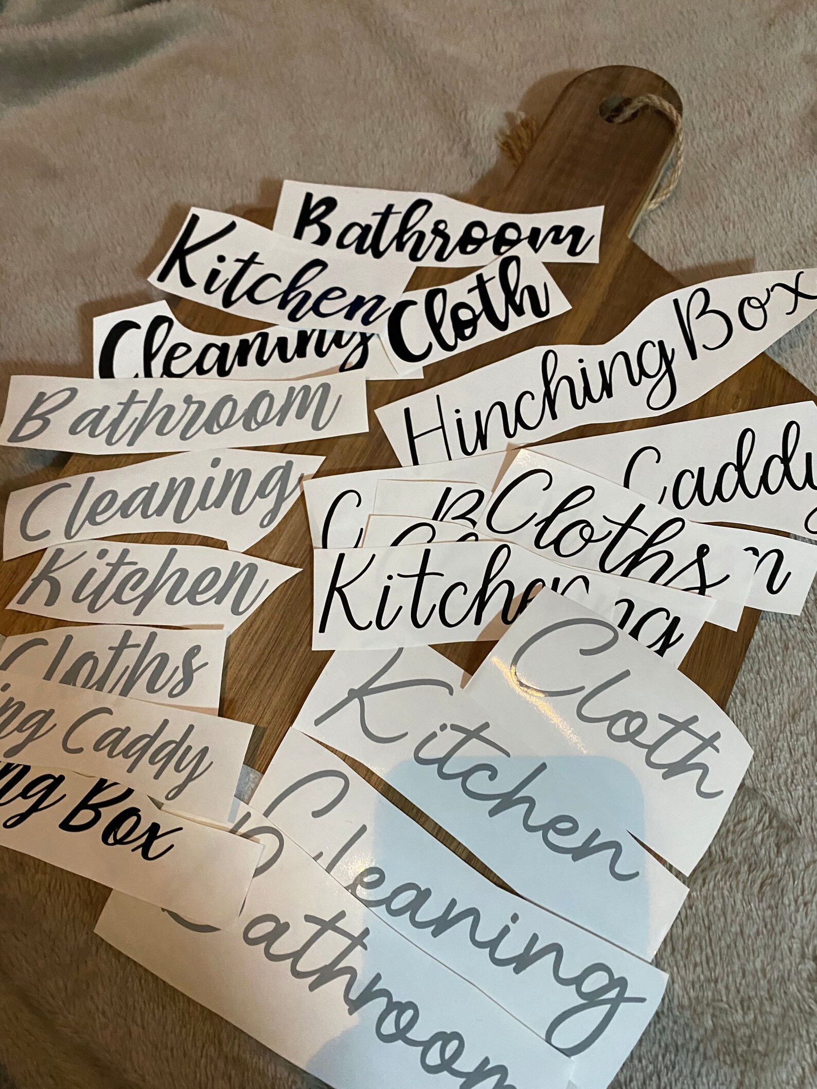 Personalised Mrs Hinch / Cleaning Caddy Label Etsy UK