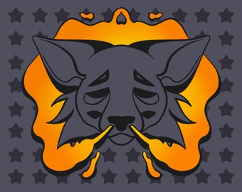 Holographic Stickers - Smoke (transparent)