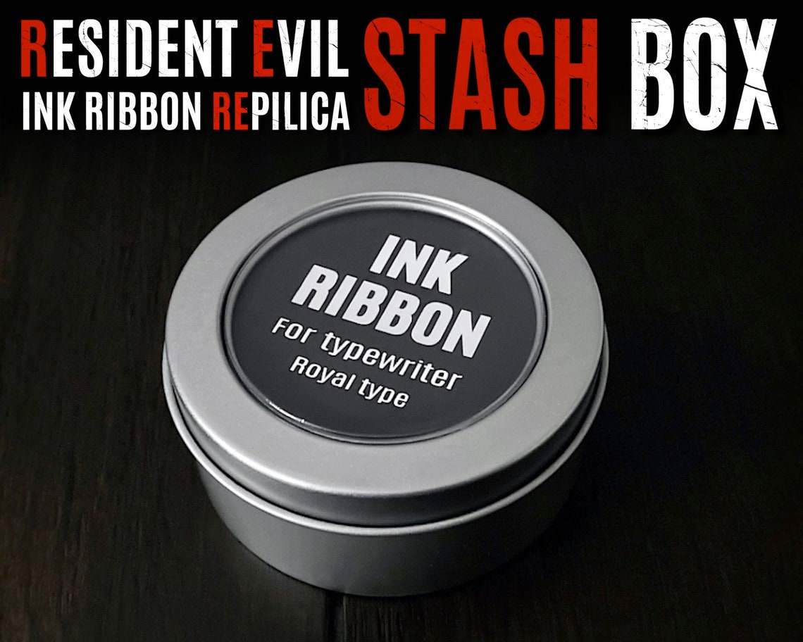 RESIDENT EVIL Ink Ribbon Replica Stash Box Trinket Box Etsy