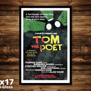 Thomas Zane Art Print - Tom The Poet - geïnspireerd door Alan Wake - 11 x 17 - cosplay prop - videogamereplica