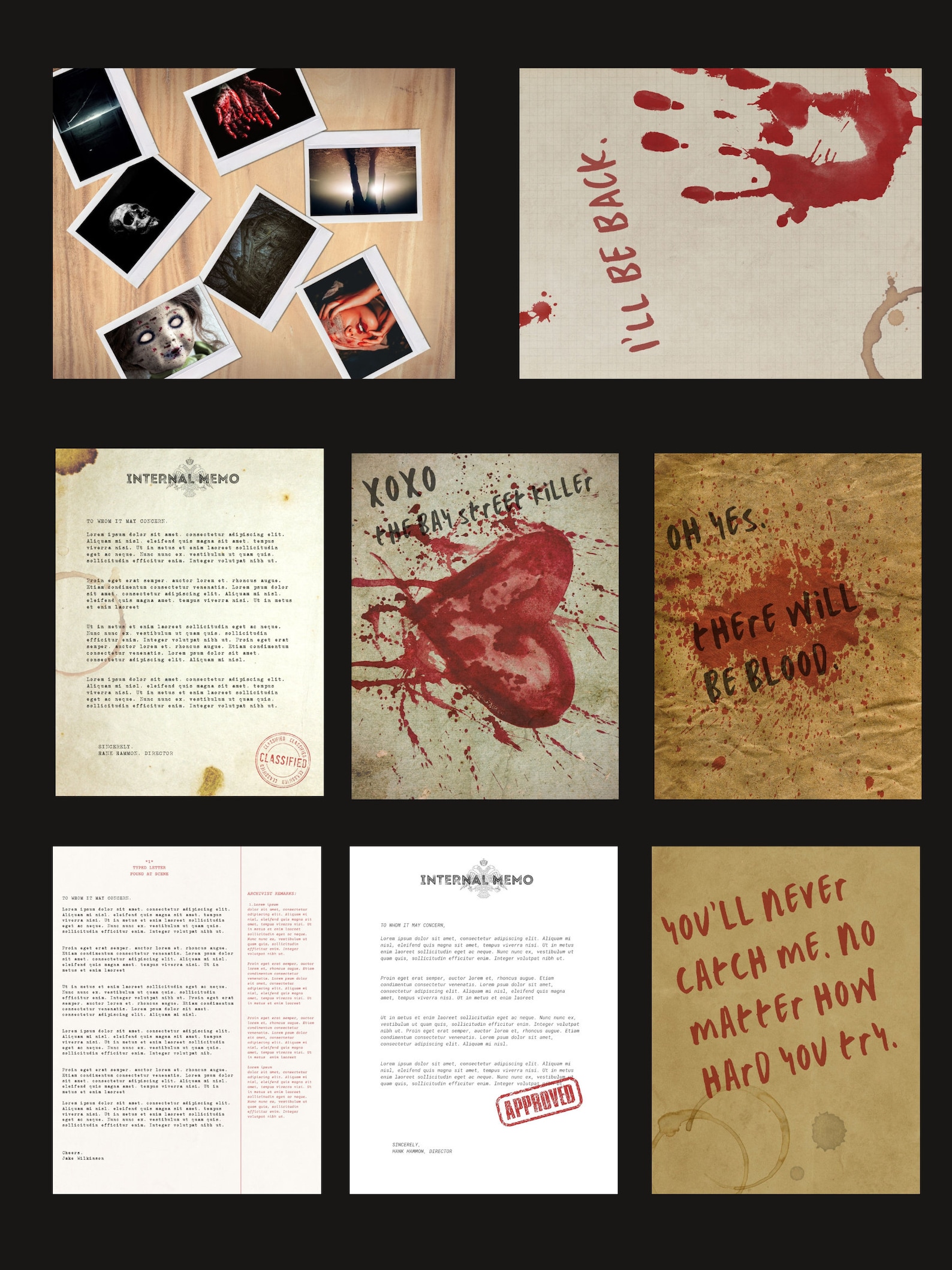 Case File Header Image Case File Template Pack - 50+ Assets - Canva - Editable - Aged Paper ...
