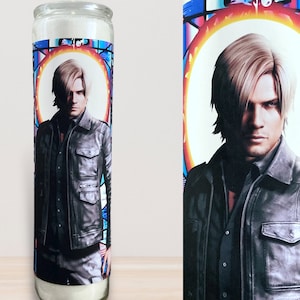 Leon S. Kennedy Prayer Candle - Video Game Art