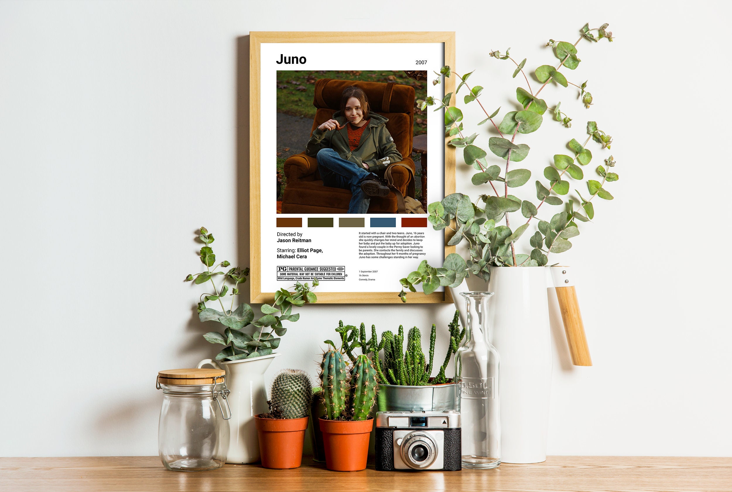 Juno | Elliot Page | Jason Reitman | Small Retro Movie Printable Poster ...