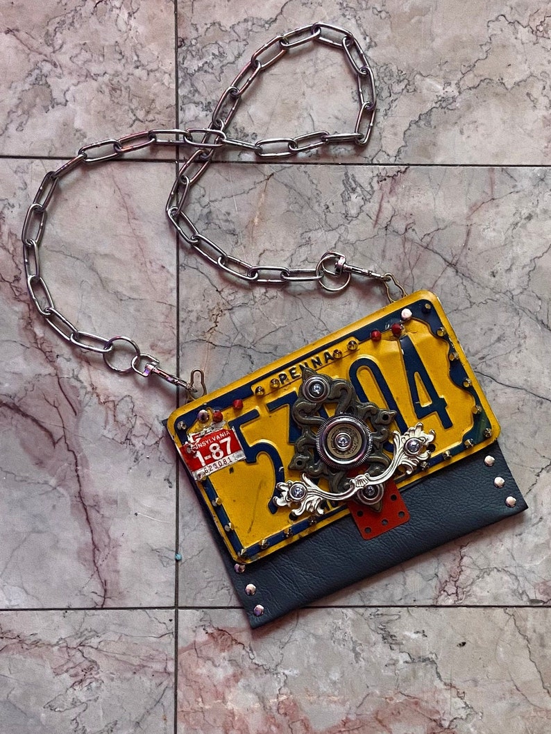 Motorcycle License Plate Purse image 1