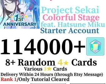 JP Server | 114000+ Gems Project Sekai Colorful Stage ft. Hatsune Miku Account