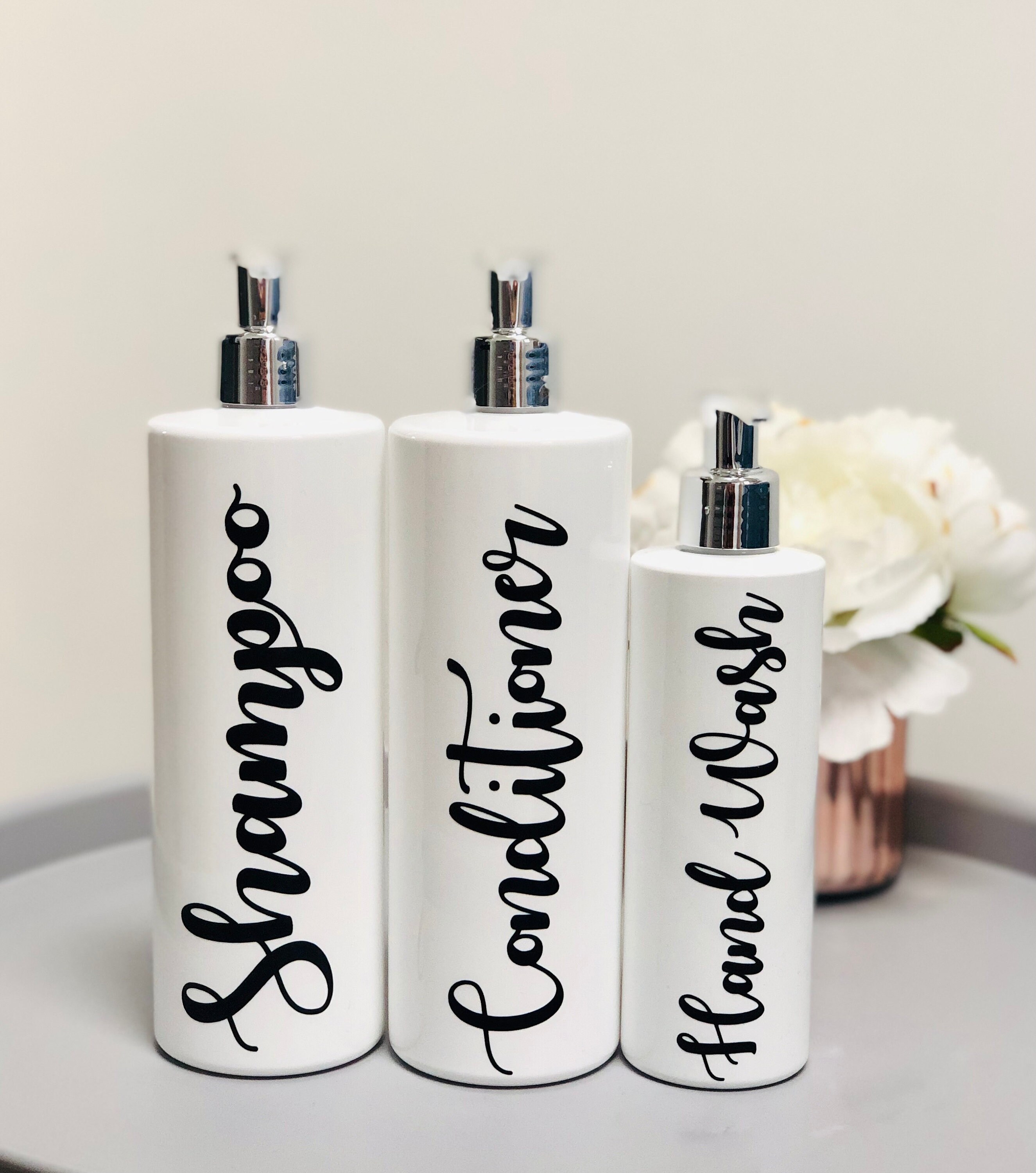 Personalised Bathroom Pump Bottle Shampoo Conditioner Bottle Etsy UK