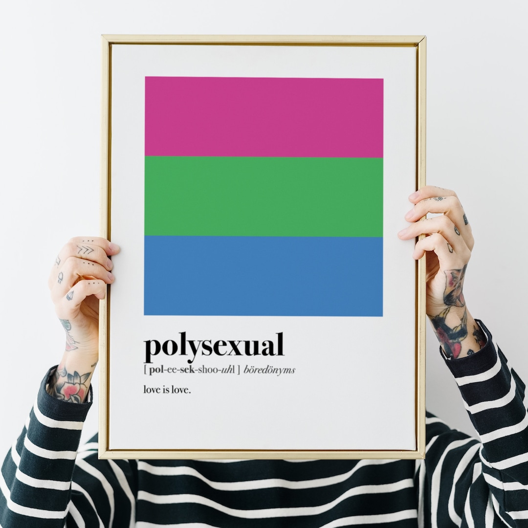Polysexual Pride Print, Polysexuality Art, Love is Love Poster, Gay ...