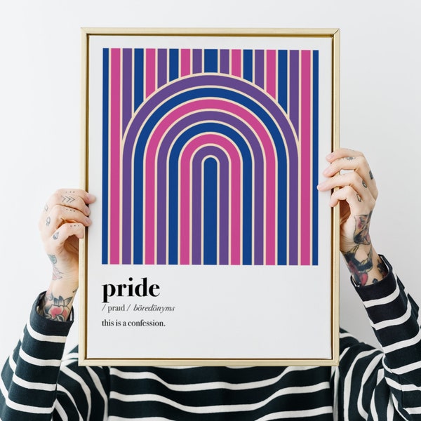 Bi Pride Poster - Etsy