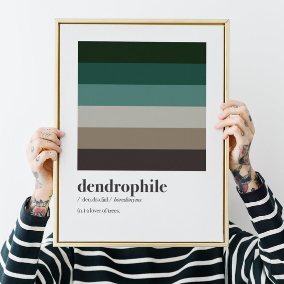 Dendrophile, Word Definition Print, INSTANT PRINTABLE DOWNLOAD, Dictionary Wall Art, Nature Lover Gift, Minimalist Poster, Outdoorsy Decor