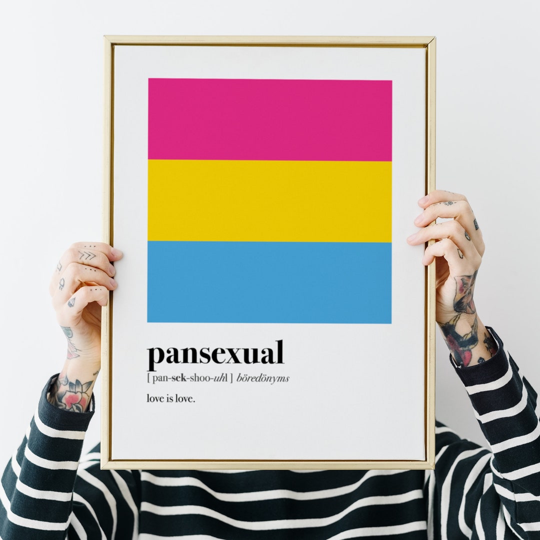 Pansexual Pride Print Pansexuality Modern Art Coming Out Etsy