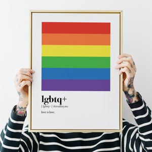 lgbtq + sottile orgoglio arcobaleno bandiera decorazione - lesbiche, gay, bisessuali, transgender, queer (interrogatorio) + tutti gli altri, igbtqia +, alleato, STAMPABILE