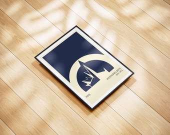 Winnipeg Jets NHL Poster - Personalized Hockey Wall Art Print, Gift for NHL Fans, Vintage Sports Decor for Home, Office or Man Cave