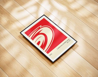 Carolina Hurricanes NHL Poster - Personalized Hockey Wall Art Print, Gift for NHL Fans, Vintage Sports Decor for Home, Office or Man Cave