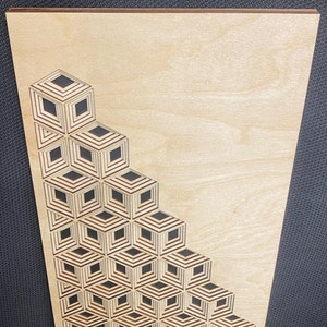 Cubic - Wood Art | Handcrafted Art | Uncommon Art | 3D Art | Unique Art