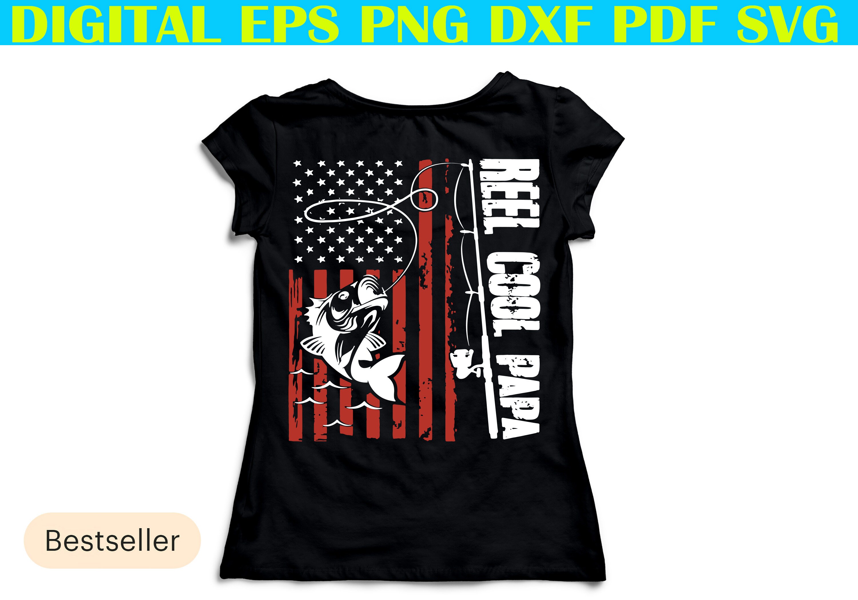 Download Reel Cool Papa Svg amerikanische Flagge Angeln Angeln Papa ...