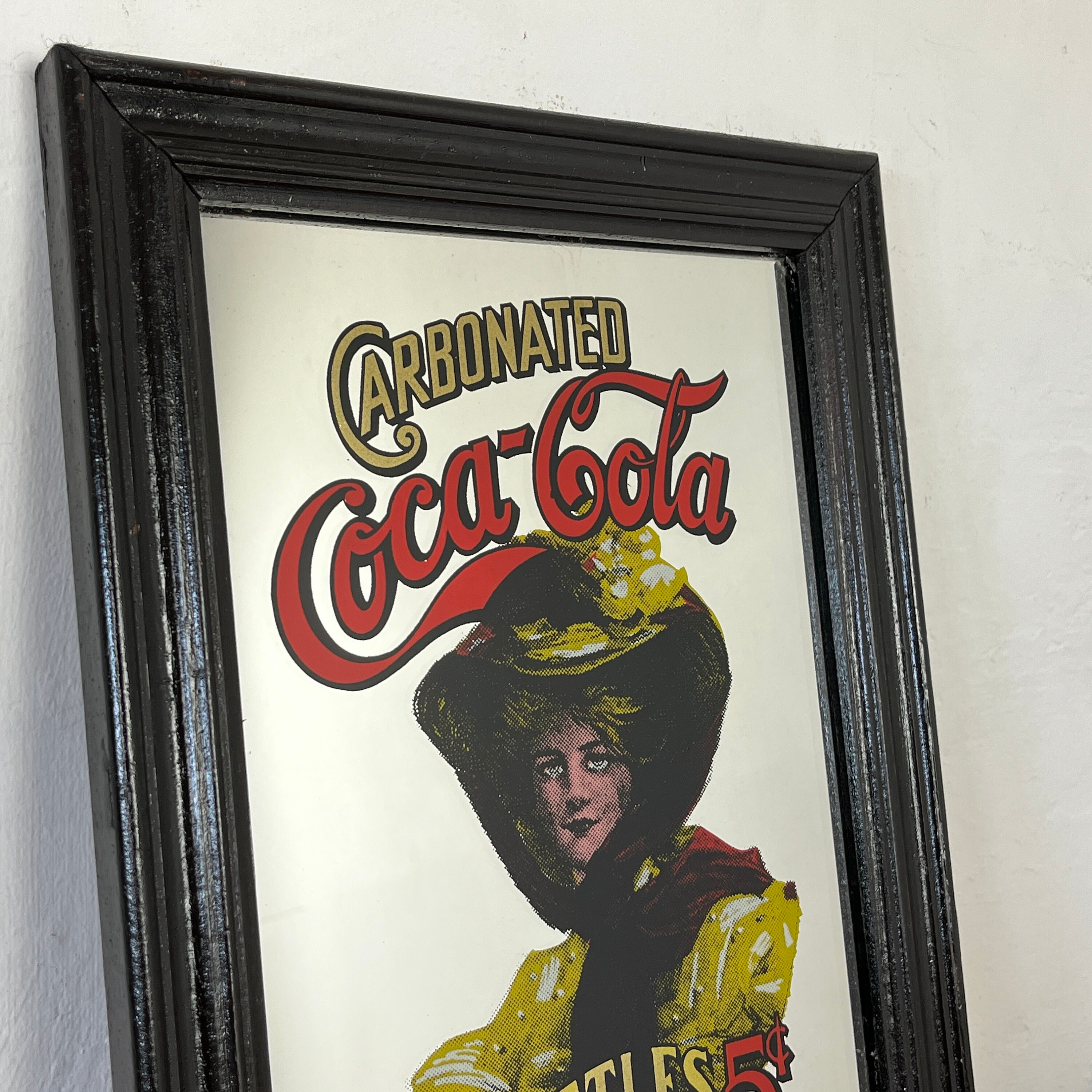 Vintage Coca-cola Mirror: Americana Advertising Sign, Retro Home