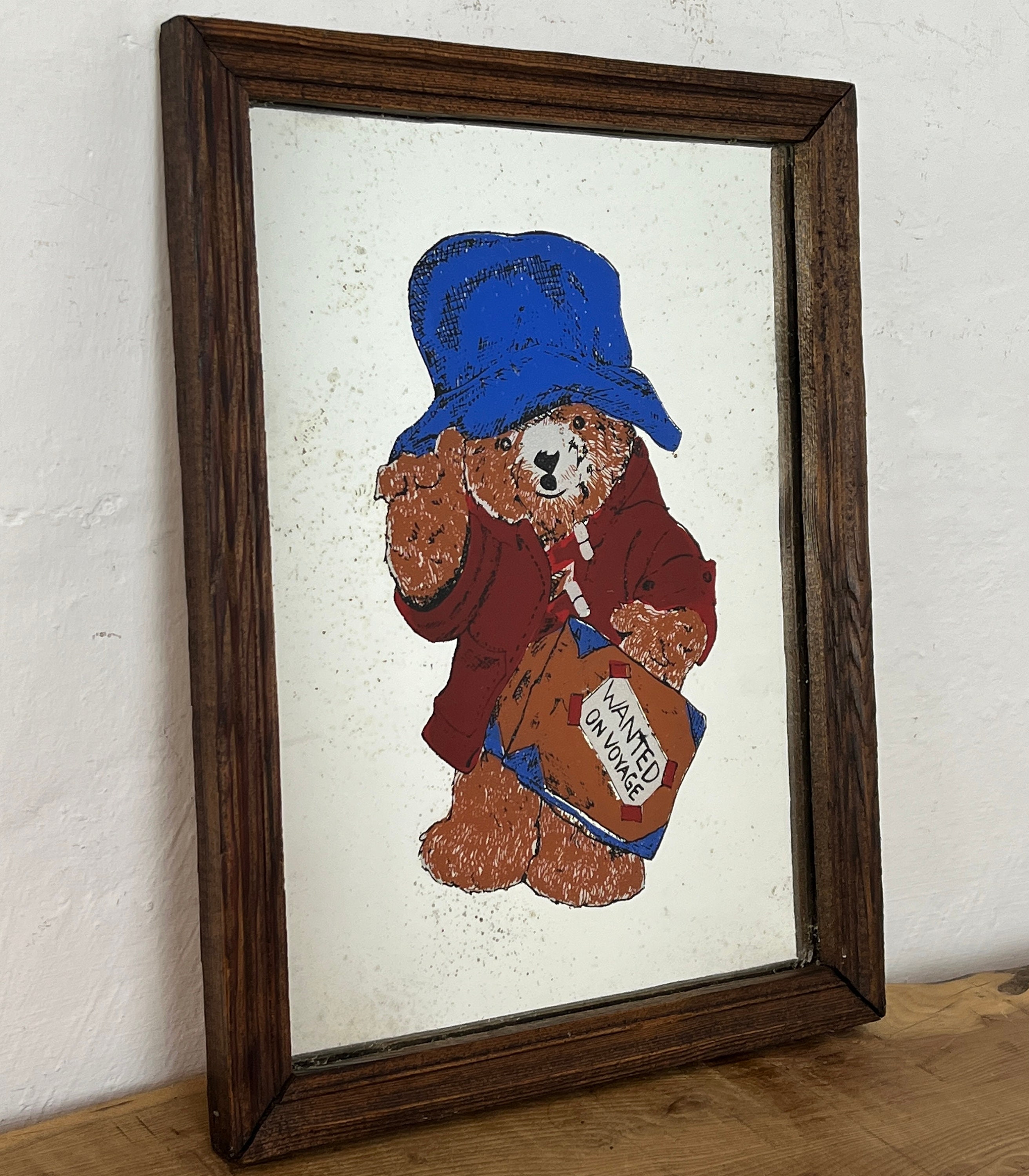 Sweet Paddington Bear Vintage Mirror, Children's Book, Film Sweet Paddington Bear Vintage Mirror, Children's Book, Film