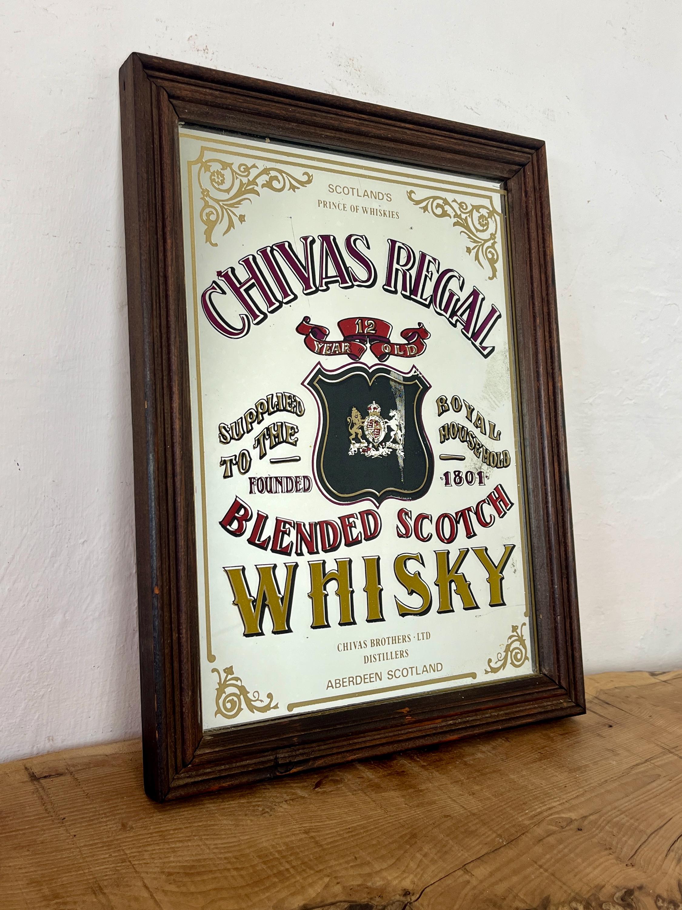 ヴィンテージ シーバスリーガル スコッチウイスキーミラー、バー装飾