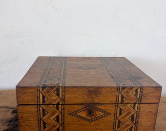 大型ヴィンテージトルコ民芸寄木細工/象嵌箱 - Etsy 日本