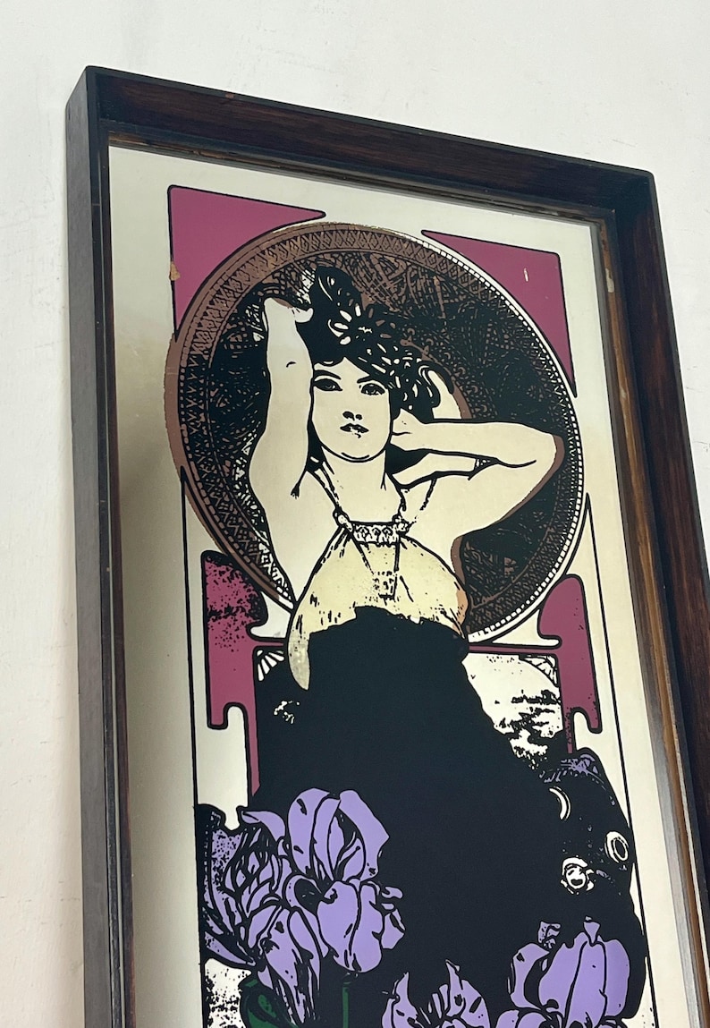 Amethyst is a famous Art Nouveau lithograph created by the Czech artist Alphonse Mucha in 1900. It is one of four works in his acclaimed "The Precious Stones" series, where each panel features a woman personifying a specific gemstone.