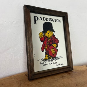 鏡 Pub mirror Paddington bear 鏡 Pub mirror Paddington bear Vintage Paddington Bear Mirror