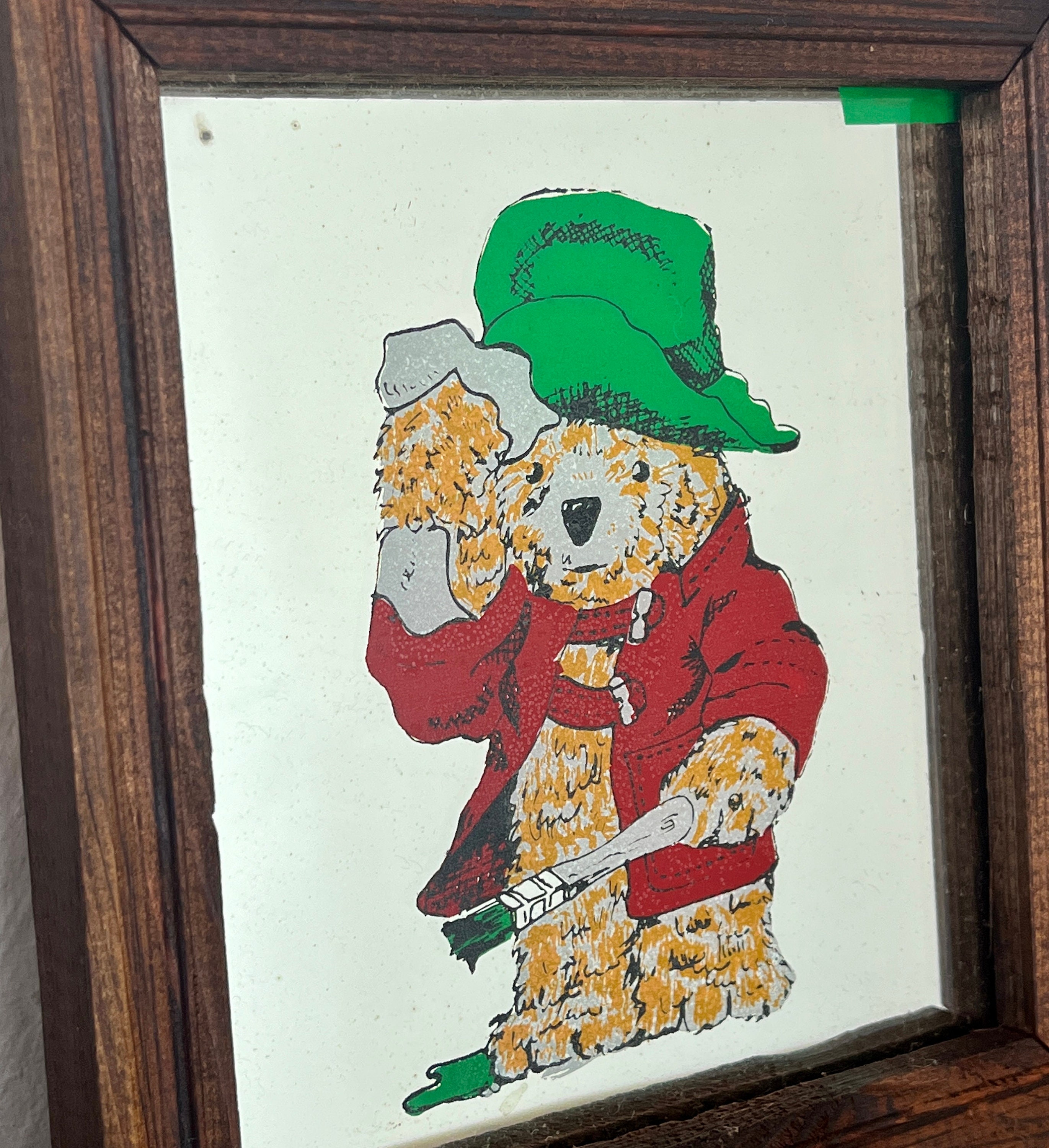 Cute Paddington Bear Vintage Mirror, Children's Book Wall Cute Paddington Bear Vintage Mirror, Children's Book Wall