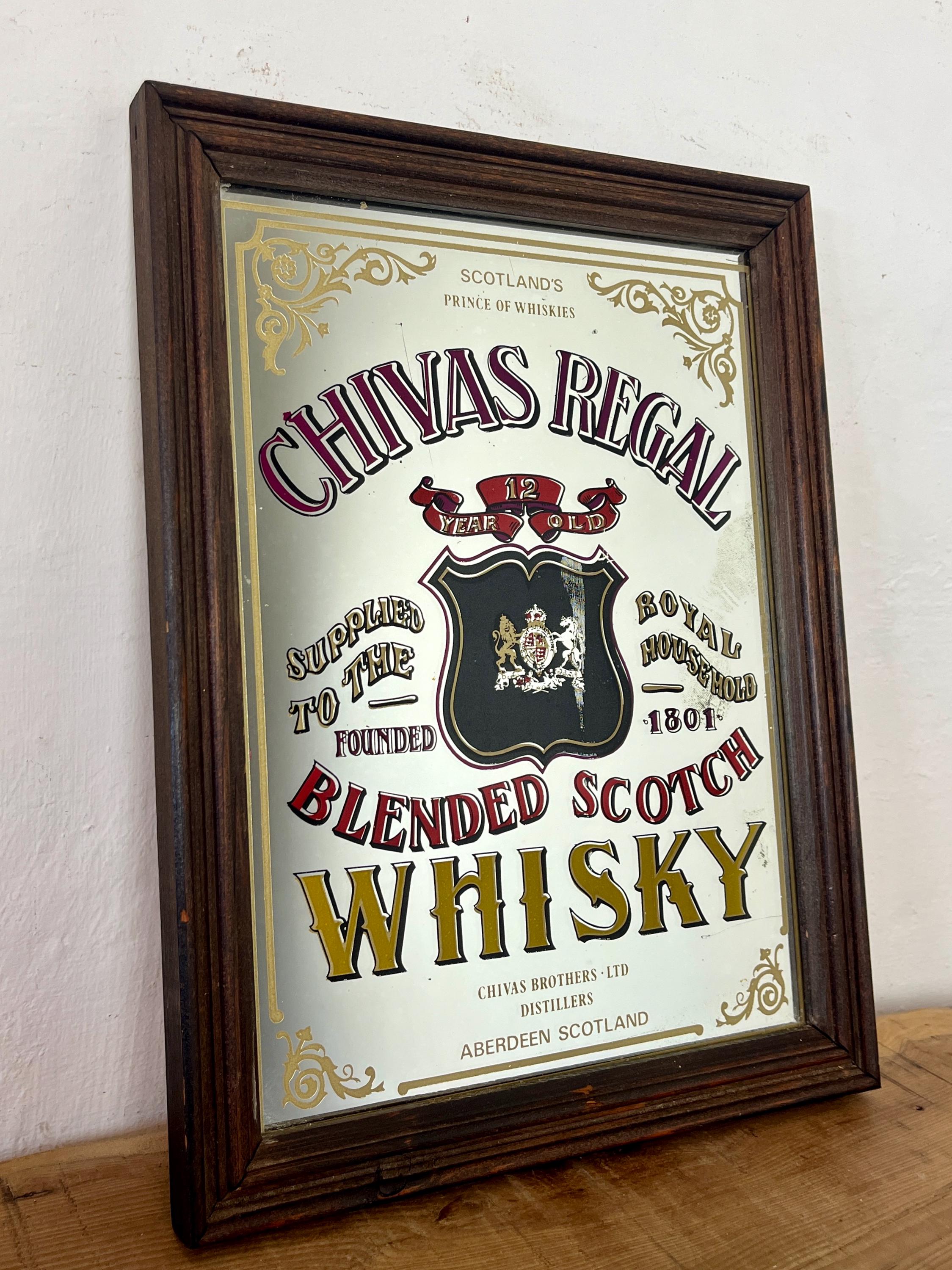 ヴィンテージ シーバスリーガル スコッチウイスキーミラー、バー装飾