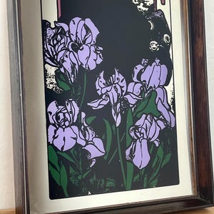 Amethyst is a famous Art Nouveau lithograph created by the Czech artist Alphonse Mucha in 1900. It is one of four works in his acclaimed "The Precious Stones" series, where each panel features a woman personifying a specific gemstone.