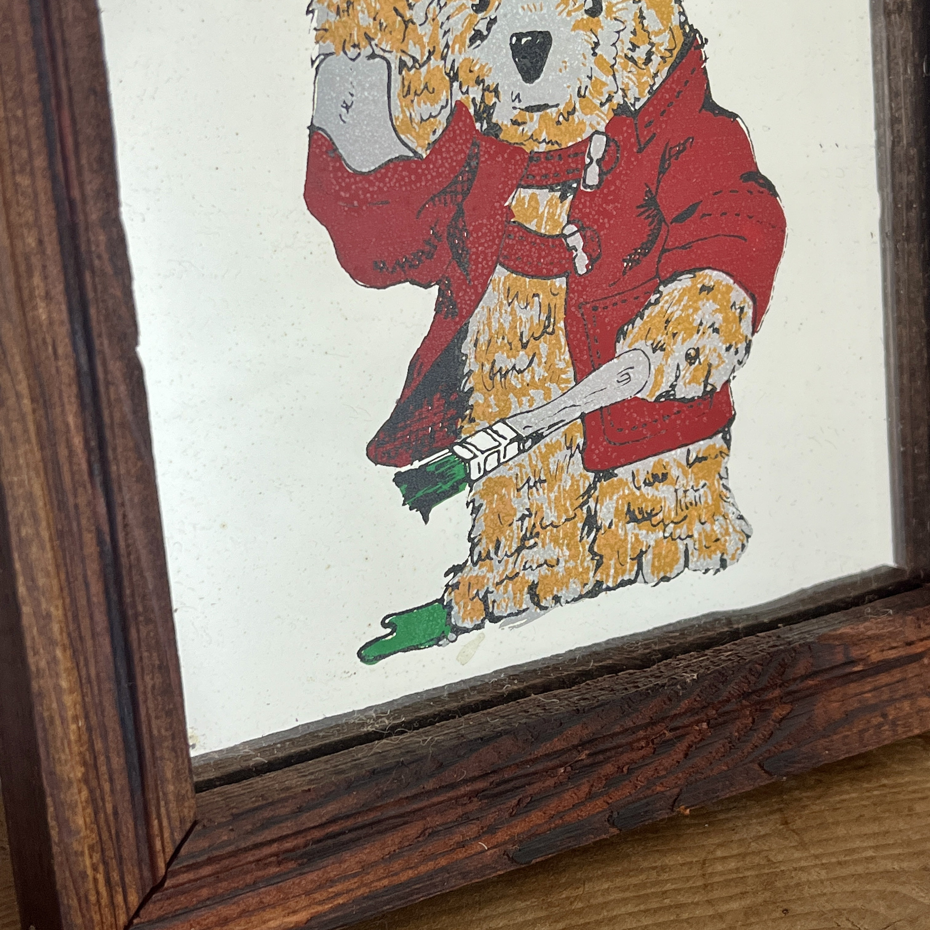 Cute Paddington Bear Vintage Mirror, Children's Book Wall Cute Paddington Bear Vintage Mirror, Children's Book Wall