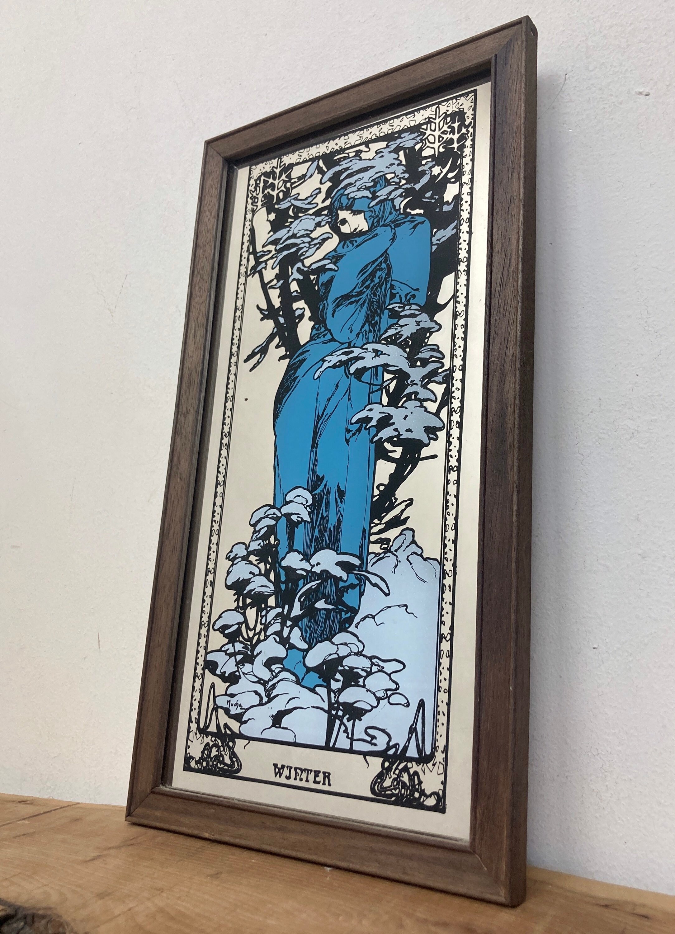 Poster Alphonse Mucha - L'Hiver (Winter) - 50x95 Cm - Art Nouveau/Jugendstil - Neuf