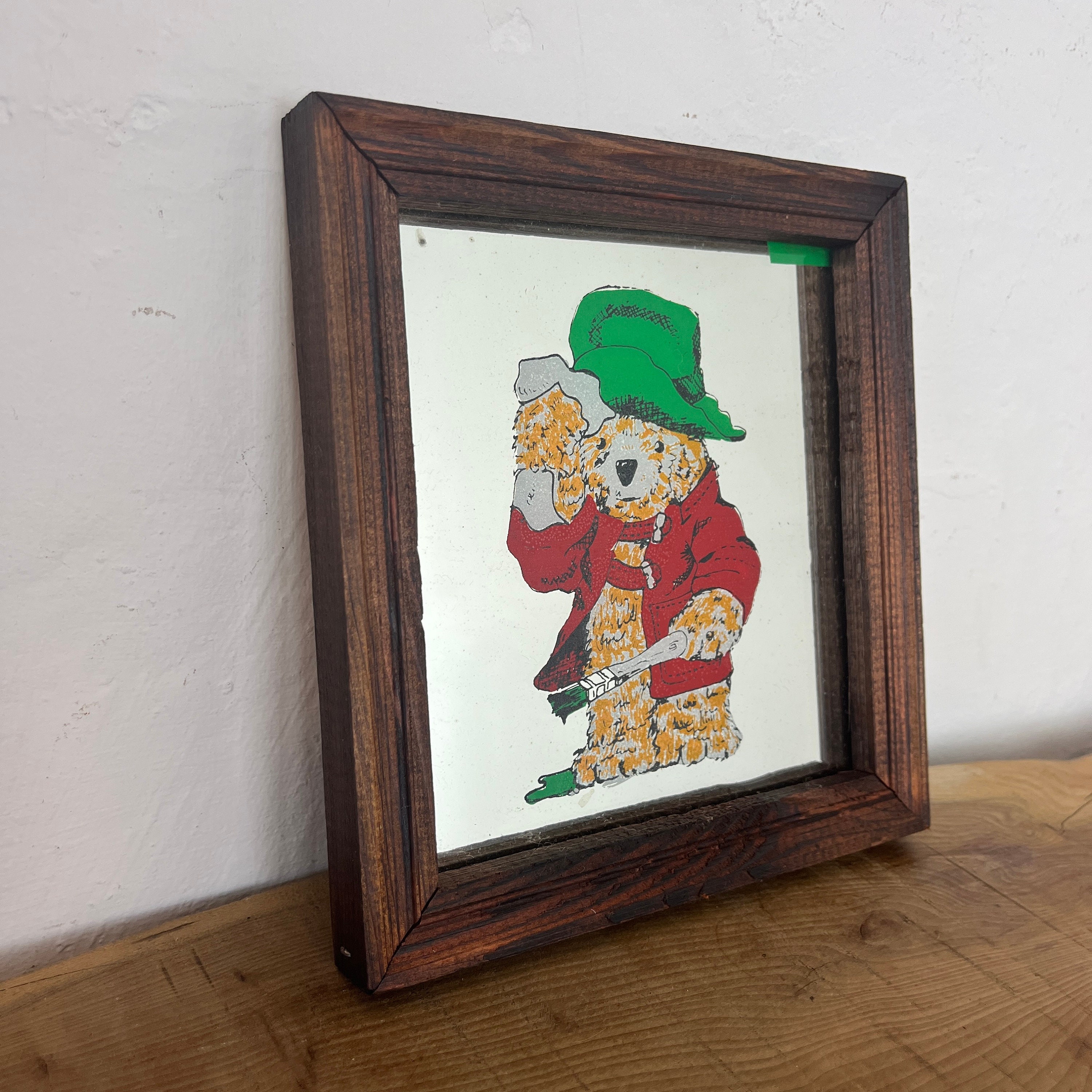 鏡 Pub mirror Paddington bear Cute Paddington Bear Vintage Mirror, Children's Book Wall