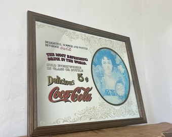 Vintage Coca Cola Advertising Mirror -