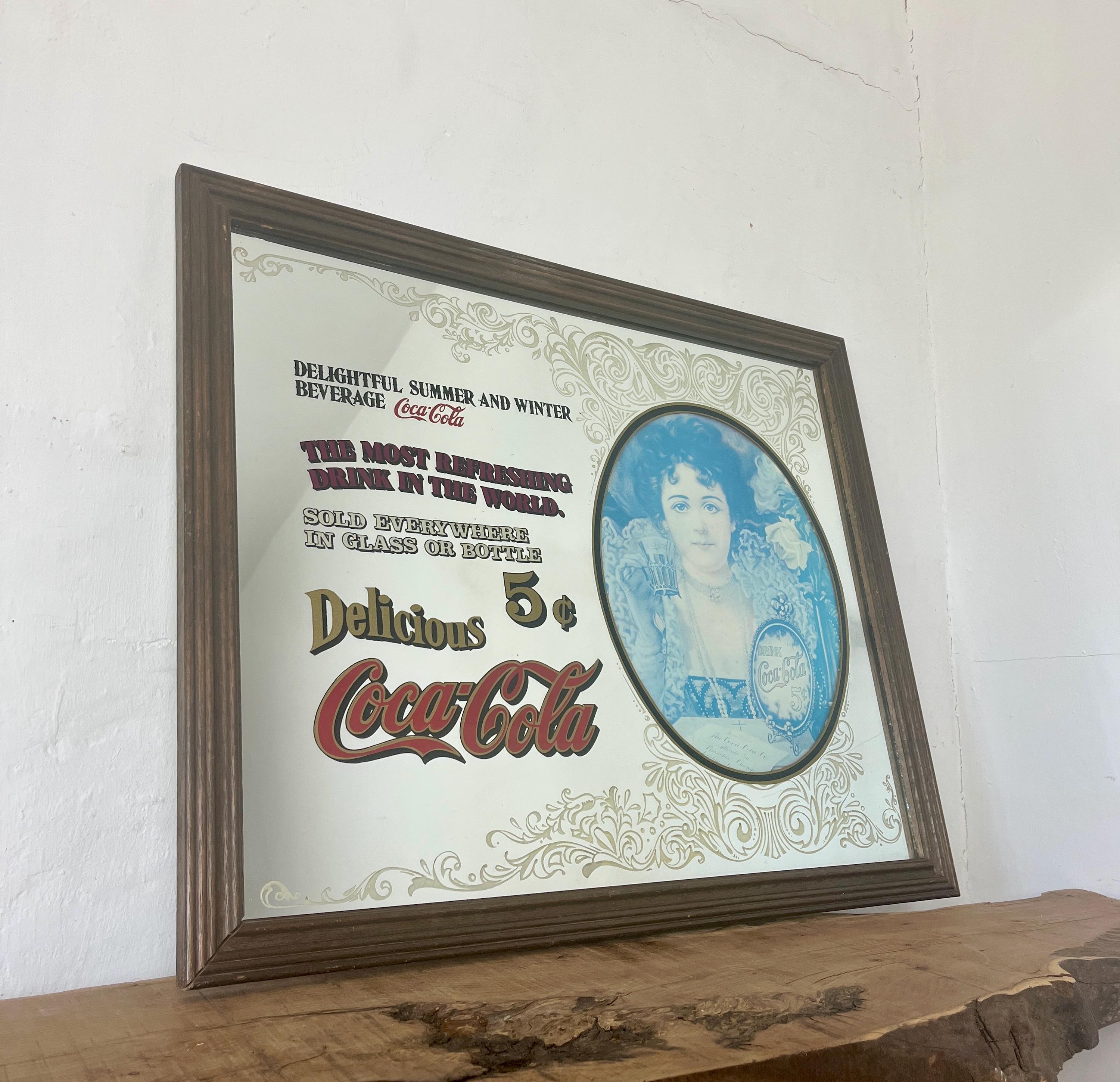 Vintage Coca Cola Mirror Sign - Etsy