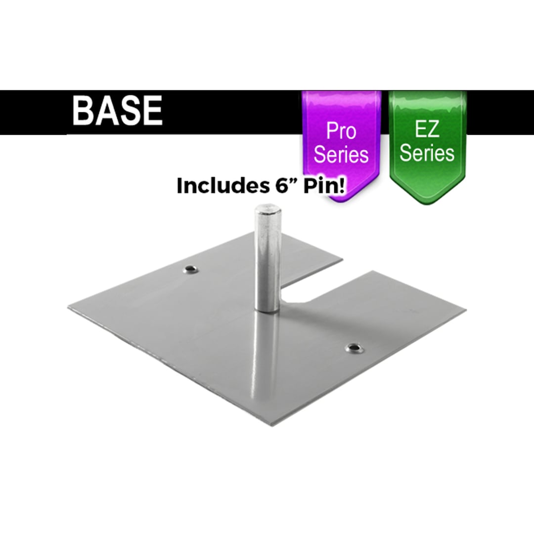 EZ & Pro Series Metal Base Plates by Gorilla Pipe for Wedding Backdrops