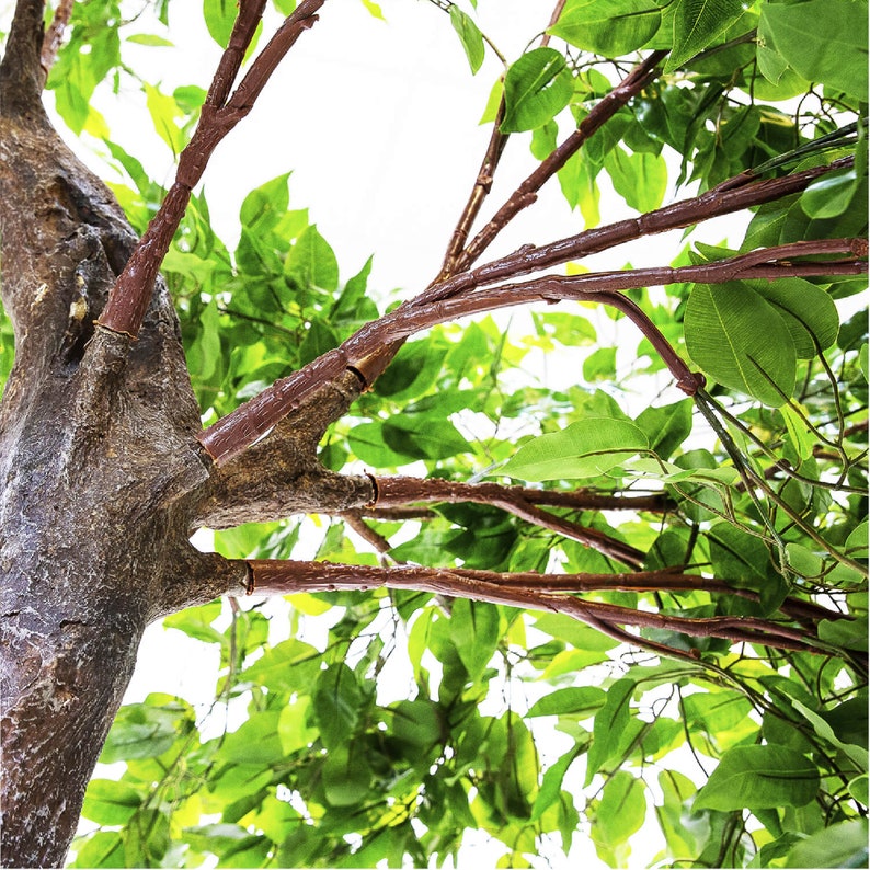 11ft Tall Artificial Grand Arch Fake Fig Leaf Tree Centerpiece Etsy