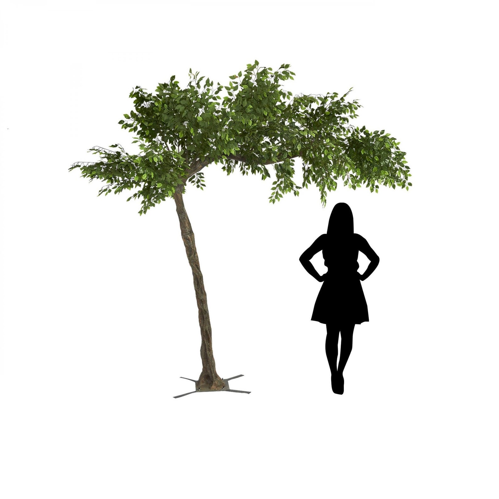 11ft Tall Artificial Grand Arch Fake Fig Leaf Tree Centerpiece Etsy