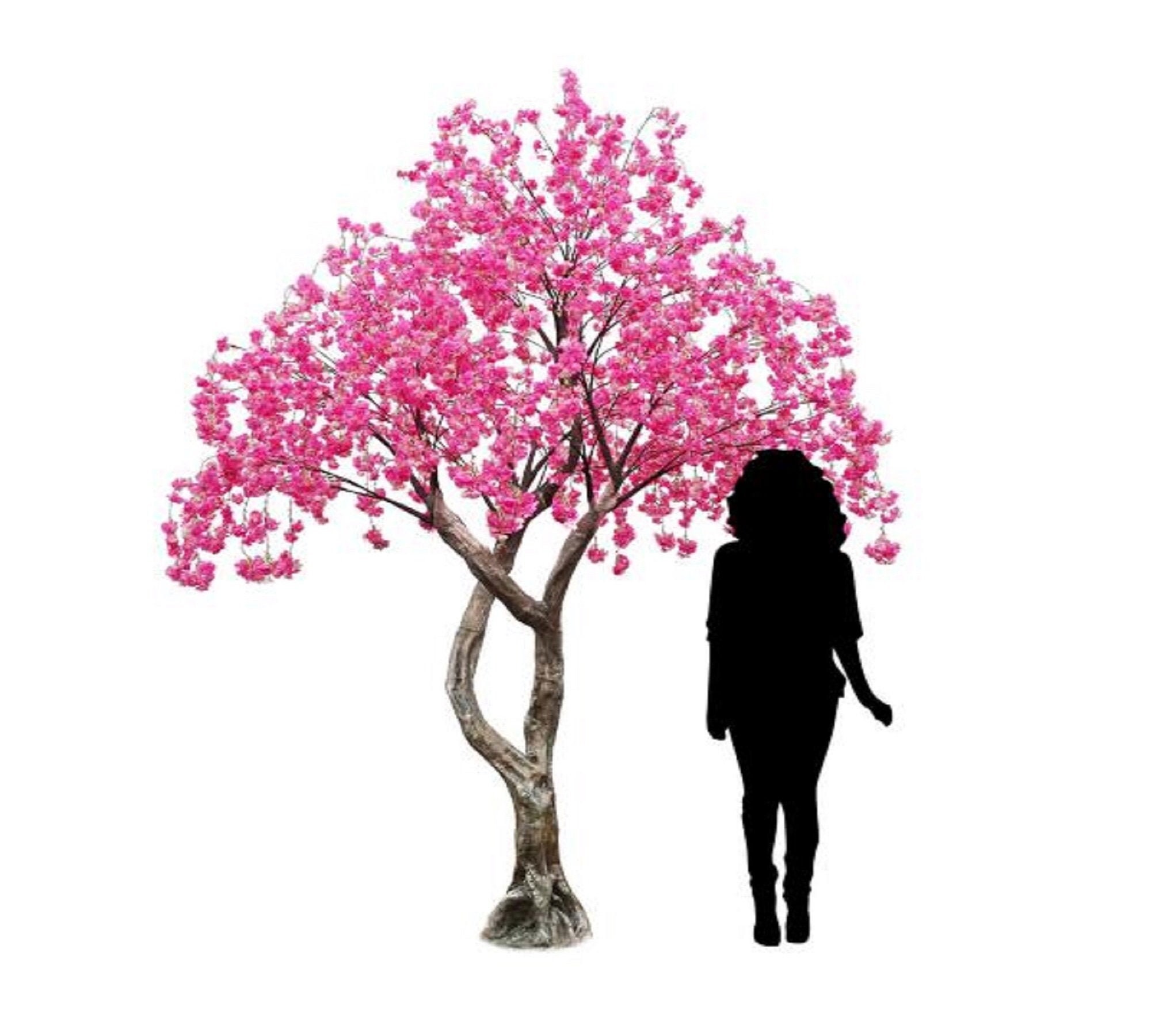 customize artificial fiberglass indoor cherry blossom