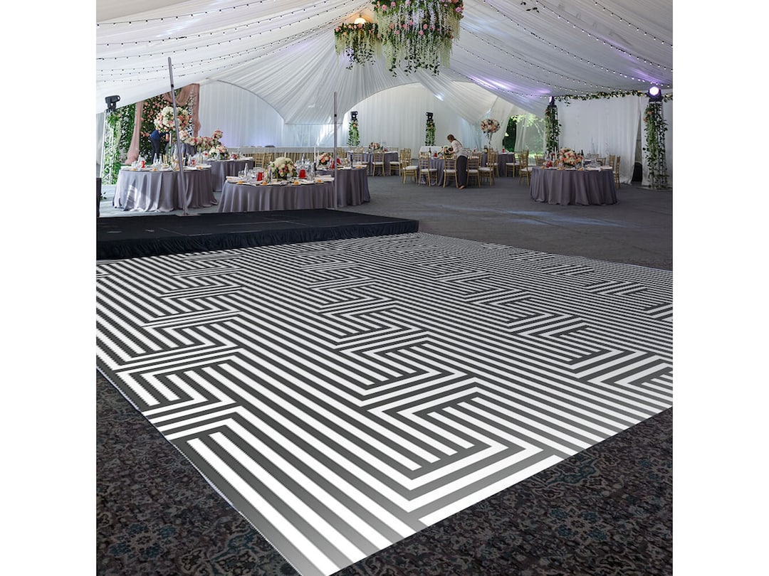 Premium Vinyl Dance Floor Wrap Custom Size Geometric Mazing Etsy