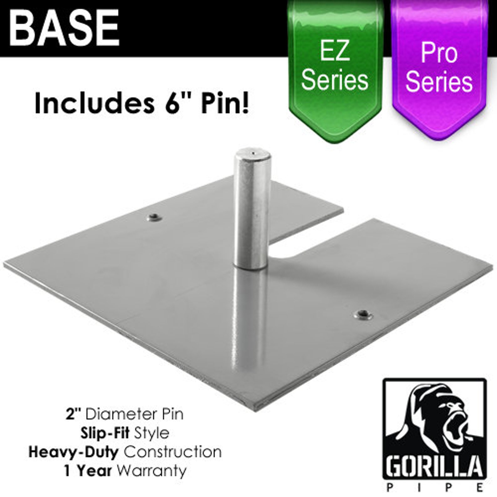 EZ & Pro Series Metal Base Plates by Gorilla Pipe for Wedding Etsy