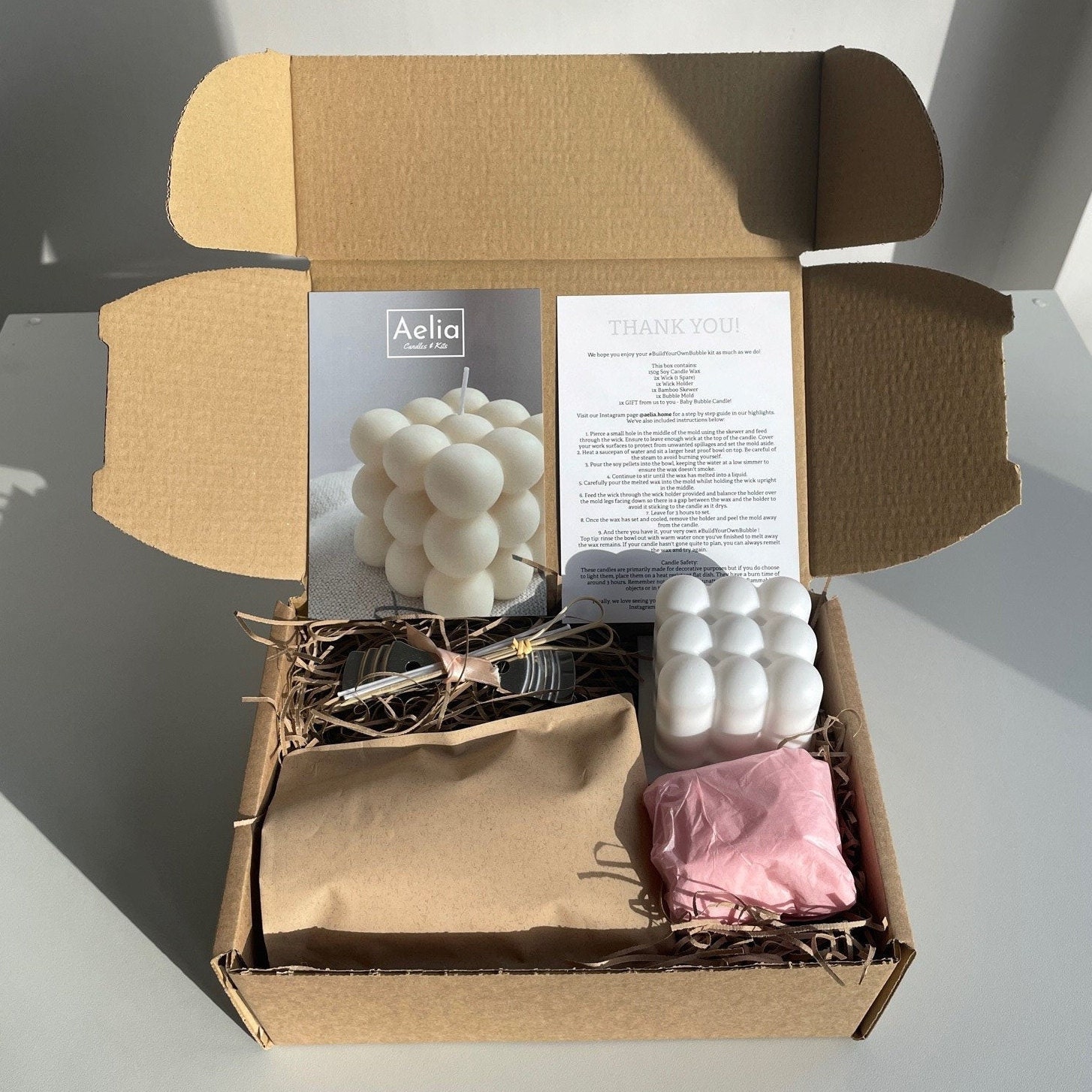 Bubble Candle Making Kit Plus Free Gift 1x Mini Bubble Etsy