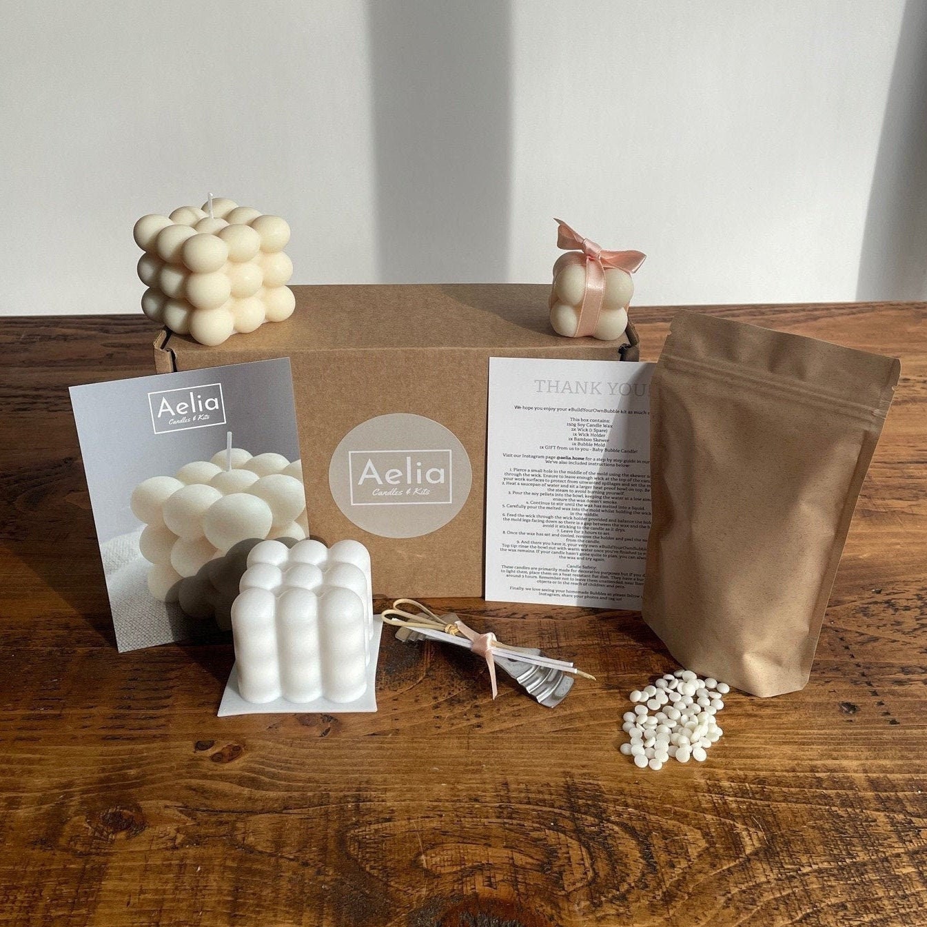 Bubble Candle Making Kit Plus Free Gift 1x Mini Bubble Etsy