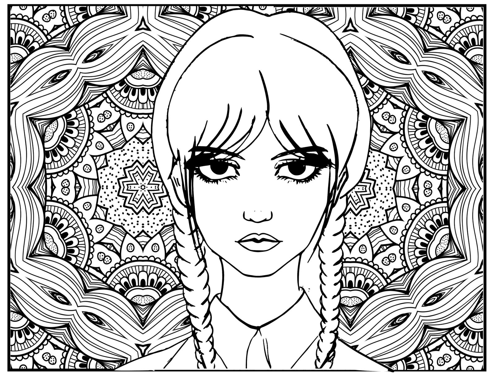 8-wednesday-coloring-pages-pdf-format-etsy