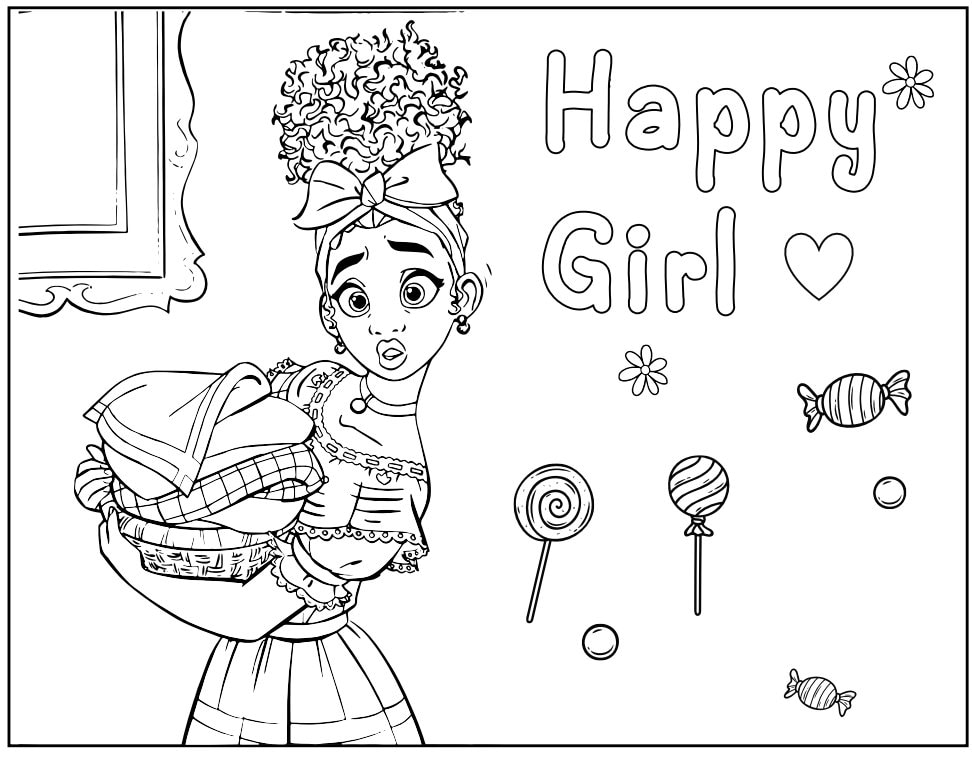 10 Printable Encanto Coloring Page for Birthday Personalized - Etsy