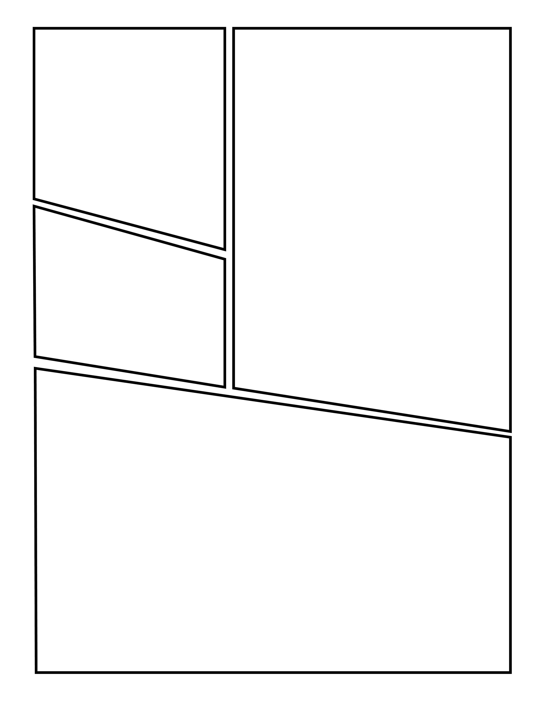 8.5 X 11 Blank Comic Book Layout Pages Printable 20 Etsy