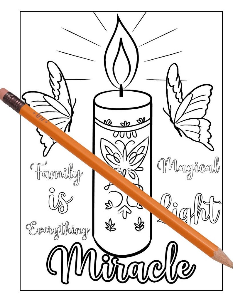 Encanto Magical door and Miracle candle coloring page PDF - Etsy México