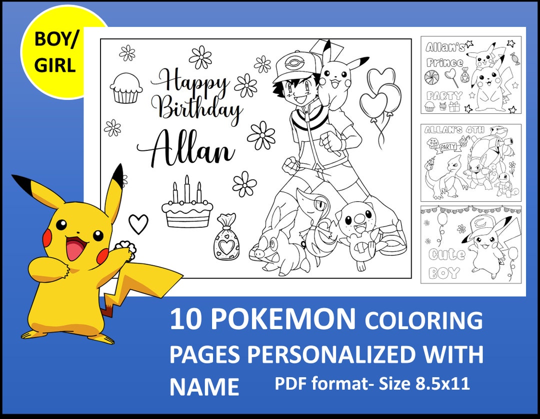 10 Pokémon Coloring Pages With Names: Unleash Your Inner Artist!