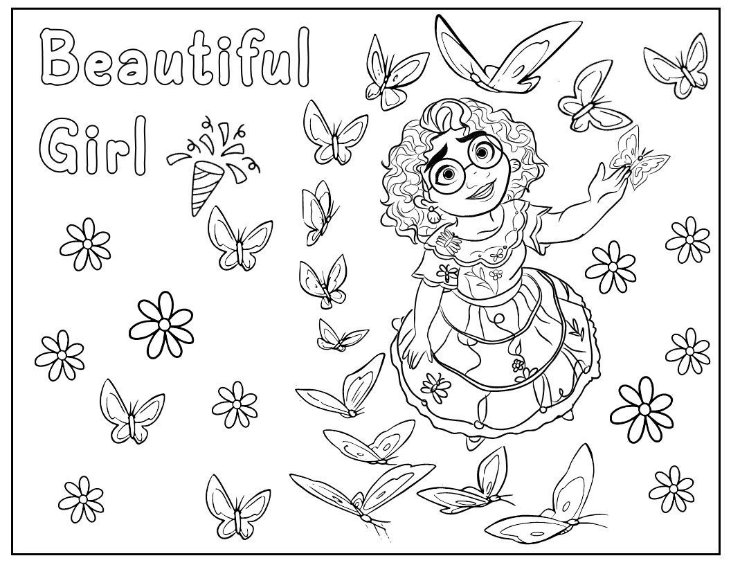 10 Printable Encanto Coloring Page for Birthday Personalized - Etsy ...